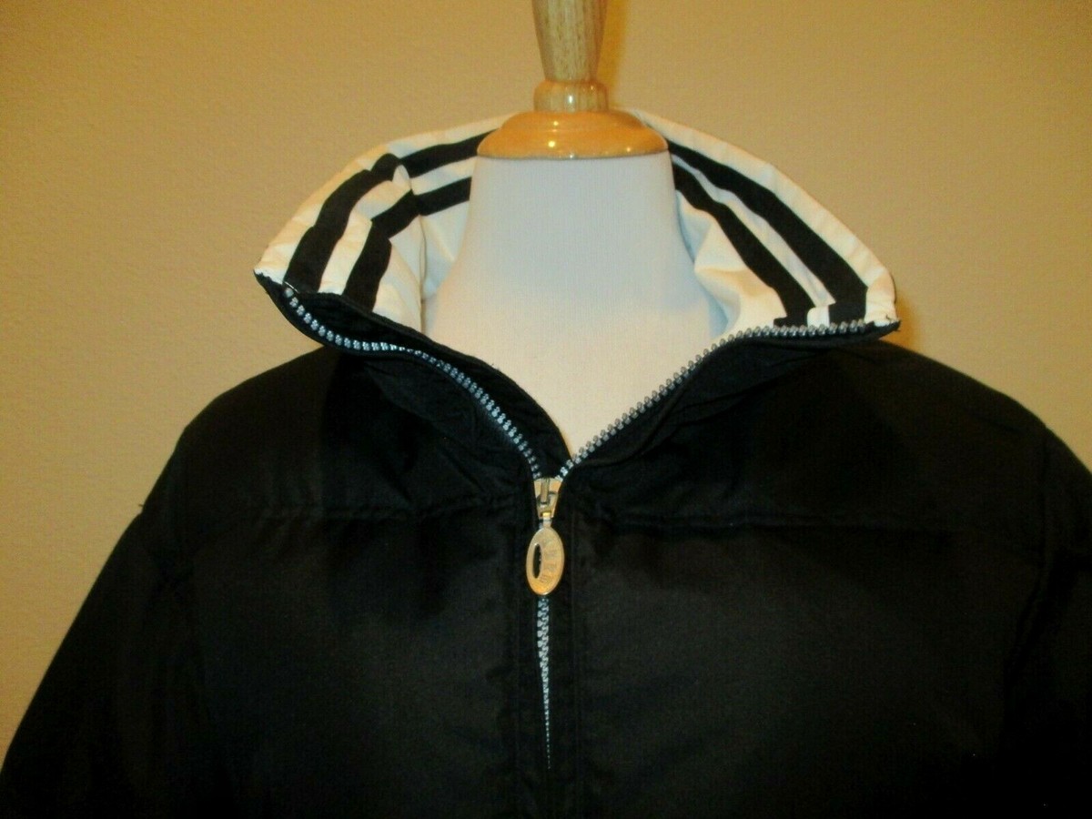 Fera Ski/Snowboard Jacket Black White Goose Down/Feathers Winter