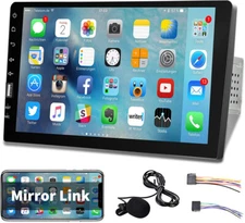 Single 1Din 9" Car Stereo Radio MP5 Player FM USB Touch Screen Bluetooth + MIC