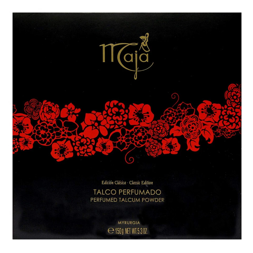 Polvo de talco perfumado Maja Classic. Fresco y delicado. Con estuche en polvo. 5,3 OZ Foto 2 de 4