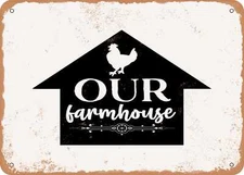 METAL SIGN - Our Farmhouse - Vintage Look Sign