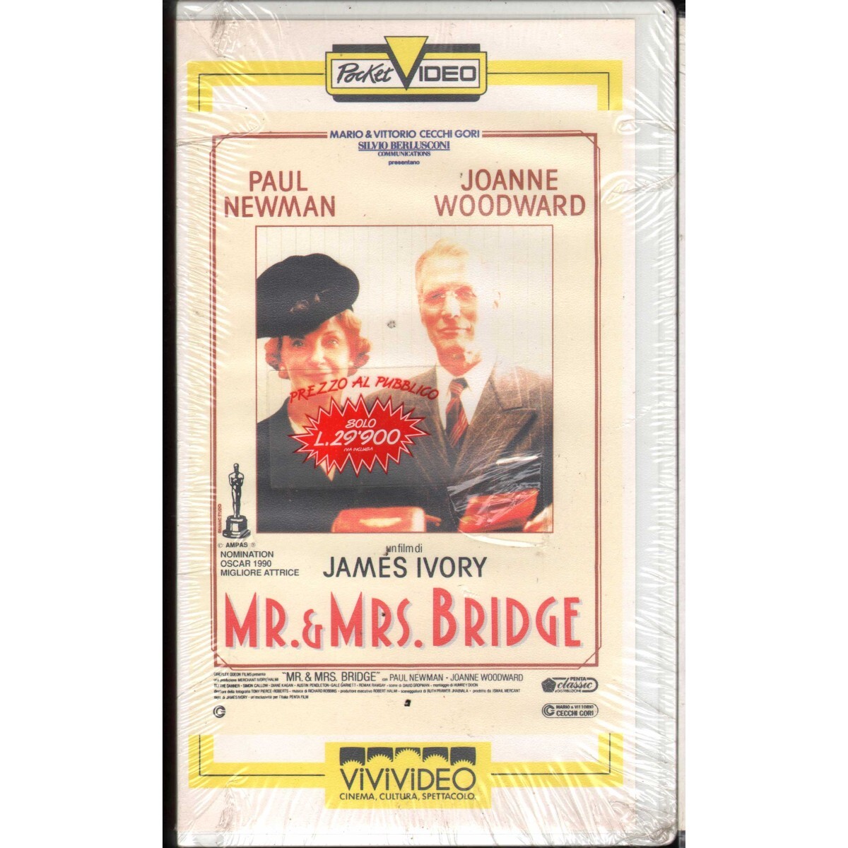 Mr. & Mrs Bridge VHS James Ivory Univideo - 011045 Sealed