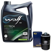 MotoröL Set 0W40 5 Liter + ÖLfilter SM 5086 FüR Audi A4 A5 Seat Skoda VW Passat