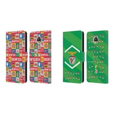 OFFICIAL S.L. BENFICA GRAPHICS LEATHER BOOK WALLET CASE FOR MOTOROLA PHONES 2