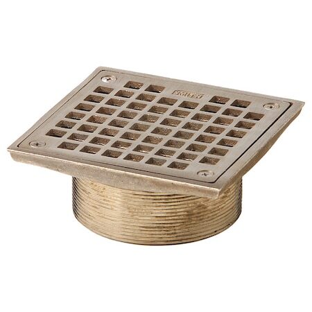 Jay R. Smith Manufacturing B06nb Square Commercial Grate, Nickel Bronze,