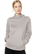 NEW STARTER Women's Hoodie Long Sleeve Pockets Gray Pullover Polyester. Size M