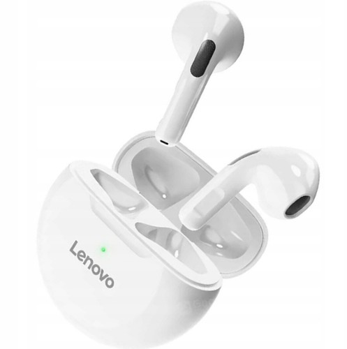 SŁUCHAWKI DOUSZNE LENOVO HT38 BIAŁY MIKROFON SPORT - Zdjęcie 2 z 3