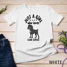 Funny Puppy Dog Lover Gift Just A Girl Who Loves Cane Corso Unisex T-shirt