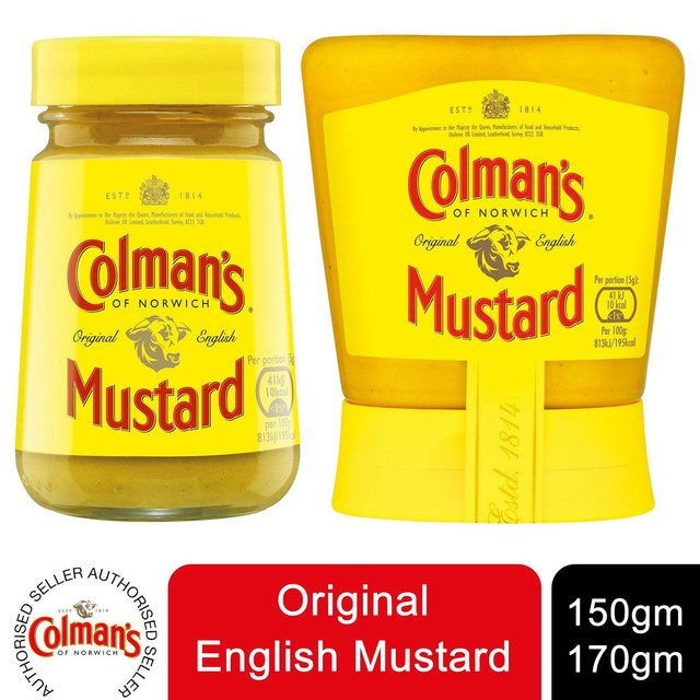 Colman's Original English Mustard 4 X 170g 4 Jars Spicy Condiment for sale online eBay