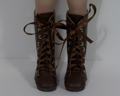 Choc Brown Zipper Boots CF Doll Shoes For Dianna Effner 13'' Little Darling (Debs