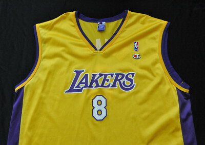 LAKERS Kobe Bryant ユニフォーム champion コービー Kobe Bryant #8 Los Angeles Lakers Champion Jersey Yellow LA NBA