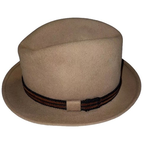 New York Hat Co 100% Wool Fedora Brown size M Made in USA  display picture 3