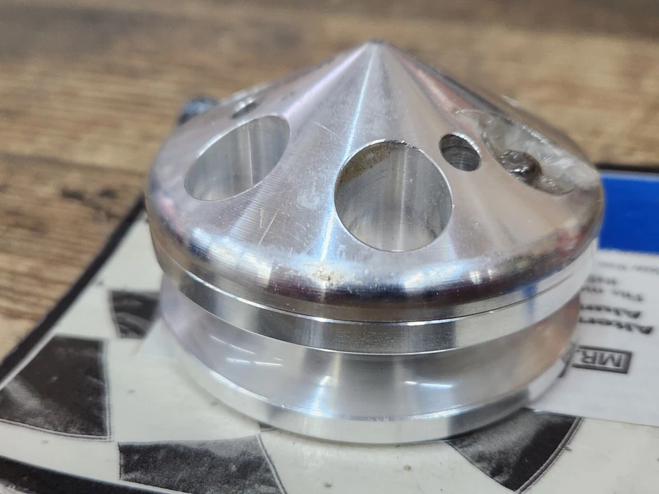 NEW Mr Gasket 5320 Aluminum Alternator Pulley & Nose Single Groove Chevy Ford - Image 4 of 4