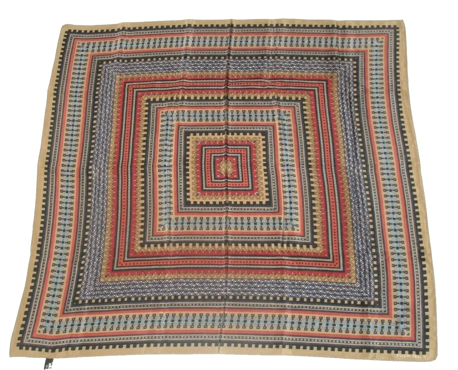 Seda Ellen Tracy Bufandas y estolas geométrica para Mujeres