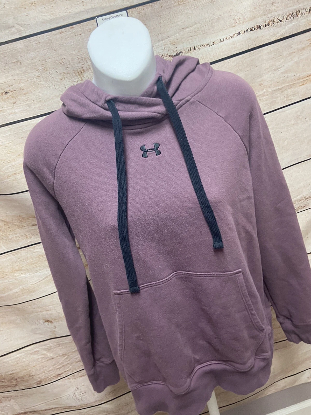 VETEMENTS Felpa con cappuccio donna UNDER ARMOUR taglia XS marrone pullover con cappuccio casual top