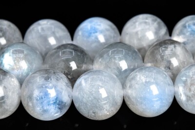 Genuine Rainbow Moonstone Beads Grade AA Round Loose Bead 3-4/5-6/7-8/9-10MM
