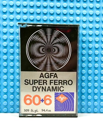 AGFA  SUPERFERRO DYNAMIC   60 + 6    TYPE I   BLANK CASSETTE TAPE (1)  (USED)
