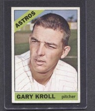 1966 Topps #548 Gary Kroll (Astros)   Ex-Mt   (Flat Rate Ship)
