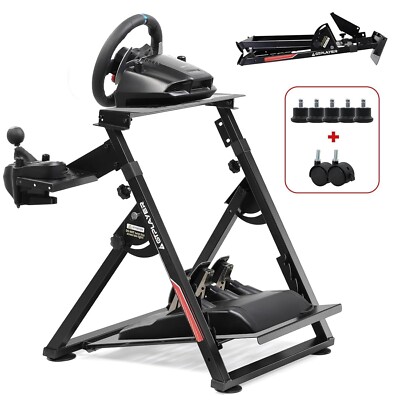 PRO Adjustable Wheel Stand: Durable Simulator Cockpit for Sim Racing Enthusiasts
