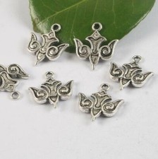10pcs 15x19mm antiqued silver flying wings pendant H0408