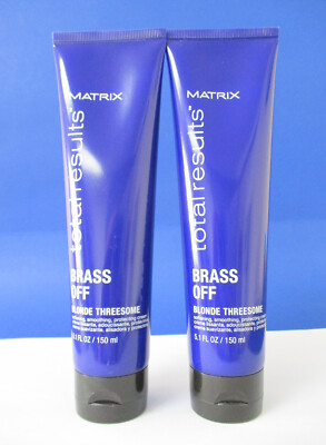 Matrix Total Results Brass Off Blonde Threesome Cream 5.1 oz (2 Pack).