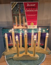 Lot Of 3 Vintage Window Candle Lights 3 Corde...