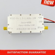 1.5-1.6GHz 10W RF Power Amplifier Module 40dB High Gain with Heatsink os67