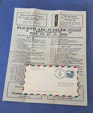 1930 PASCO WA 4THJUBILEE PROGRAM FLYER ! AIR MAIL + RACES / PARACHUTE AVIATION +