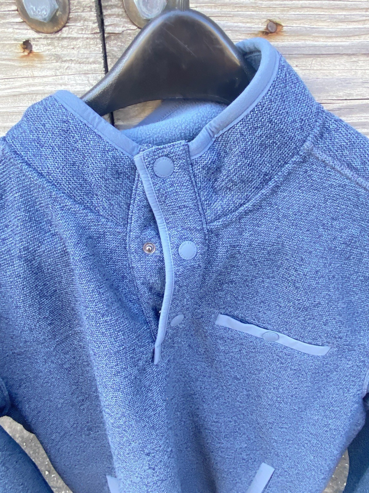 Eddie Bauer 3/4 Snap Button Pullover  Sweater Swe… - image 2