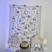 Safari high quality baby crib bedding bundle 8 piece new