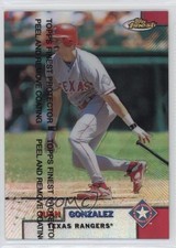 1999 Topps Finest Refractor Juan Gonzalez #75