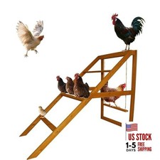 Chicken Perches for Coop with Swing: Roosting Bars for Coop Accessories Size 2