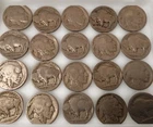 NO DATE Buffalo Nickels Lot of 20 DATELESS Buffalo Nickels U.S. Five Cent Coins
