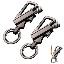 Permanent Match Infinity Lighter, Keychain Lighter with One Size, Black 2