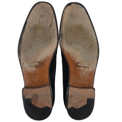 Salvatore Ferragamo Italy Men size 13D Black Suede Dress Shoes Plain-toe Oxfords Salvatore Ferragamo Italy Men size 13D Black Suede Dress  main image 4