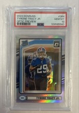 2024 Panini Donruss - Rated Rookie Tyrone Tracy Jr. Optic Preview Holo PSA 10 💎