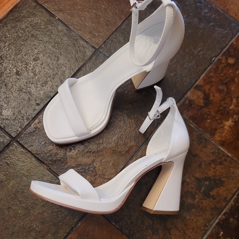 Circus NY Women's Holmes Heeled Sandal, white, 9.5