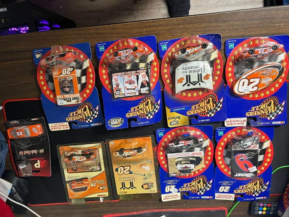 Tony Stewart #20 WINNER'S CIRCLE eight 1/43 cars and one 1/24 car 9 TOTAL cars - Image 2 of 4