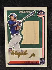2022 USA Baseball Silhouettes  Gold Auto Patch SIL-EG Elijah Green 24/49 