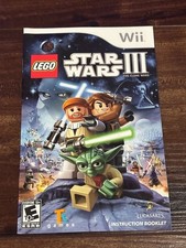 LEGO Star Wars III Clone Wars 3 Nintendo Wii Instruction Manual Only