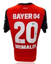 ALEJANDRO GRIMALDO SIGNED 24/25 BAYER LEVERKUSEN HOME SHIRT (ACG CERT AG17639)
