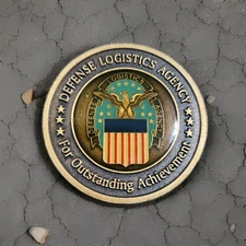 Military Defense Logistics Agency For Outstanding Achievement Challenge Coin 