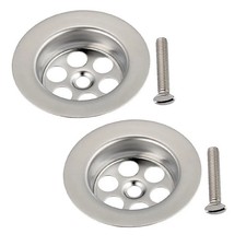 2 Set Bath Plug Hole Spare With Screw