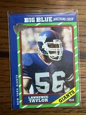 2005 TOPPS ALL TIME FAN FAVORITES LAWRENCE TAYLOR #60 BIG BLUE WRECKING CREW
