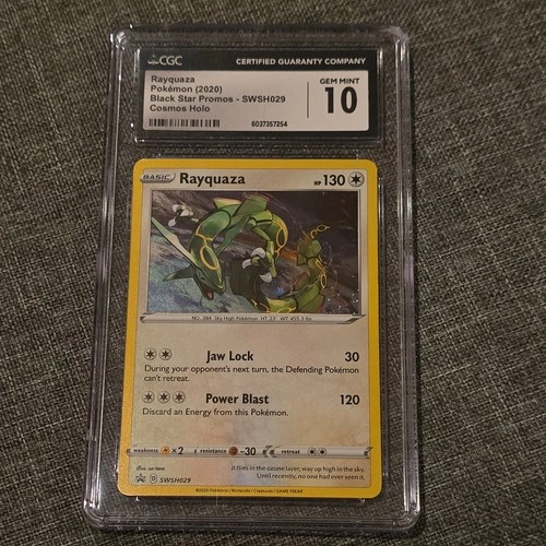 CGC 10 Rayquaza Cosmos Cosmos Holo SWSH029 Black Star Promo Pokemon Card
