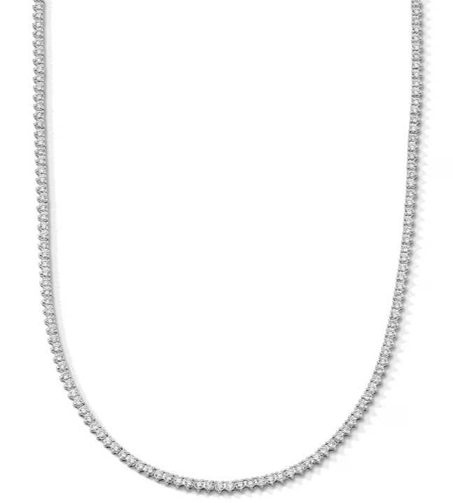 3 Cttw Certified Lab-Grown Diamond Tennis Necklace in 10K Gold
