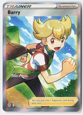 Barry (Full Art) Ultra Rare Holo SWSH09: Brilliant Stars 167/172 NM