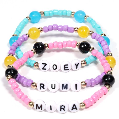 AICase Bracelets Set 3Pcs For Gift Merch Inspired Stackable Stretch Gift Friends