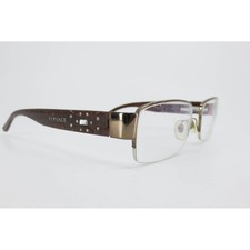 Versace 1136-B 1061 Eyeglasses Bronze Tortoise Crystal Rectangular 51-17-135