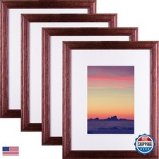 Craig Frames Wiltshire 236 Picture Frame, Red, 8x10/11x14, Set of 4