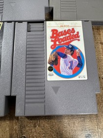 NES Lot of 5 Games: Bump n' Jump, Xenophobe, Tecmo NBA, Bases Loaded, MLB ...